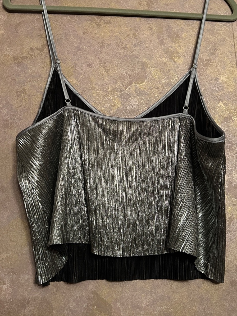 VICTORIA’S SECRET METALLIC CROP TOP - Picture 5 of 5